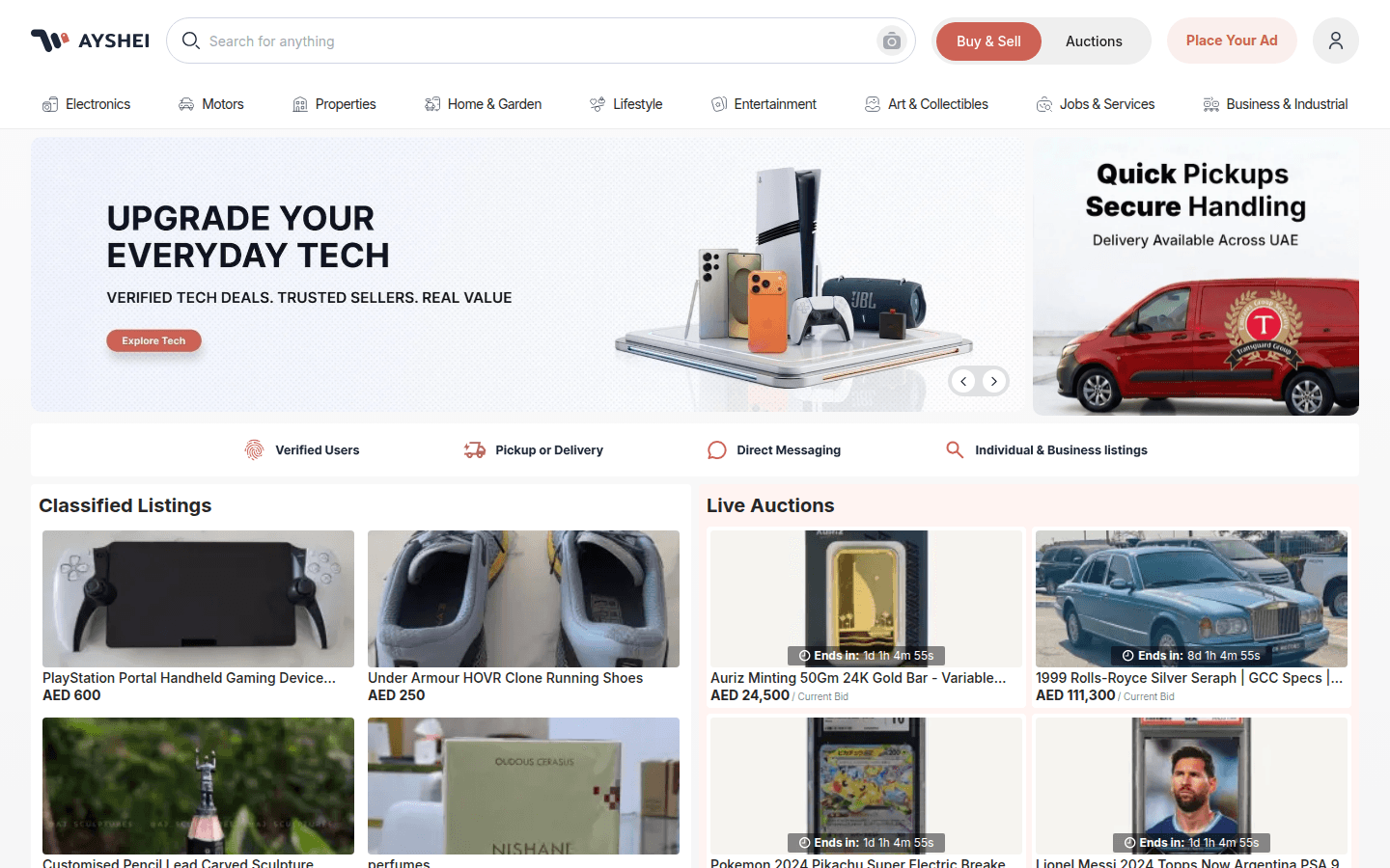 Ayshei — the live site