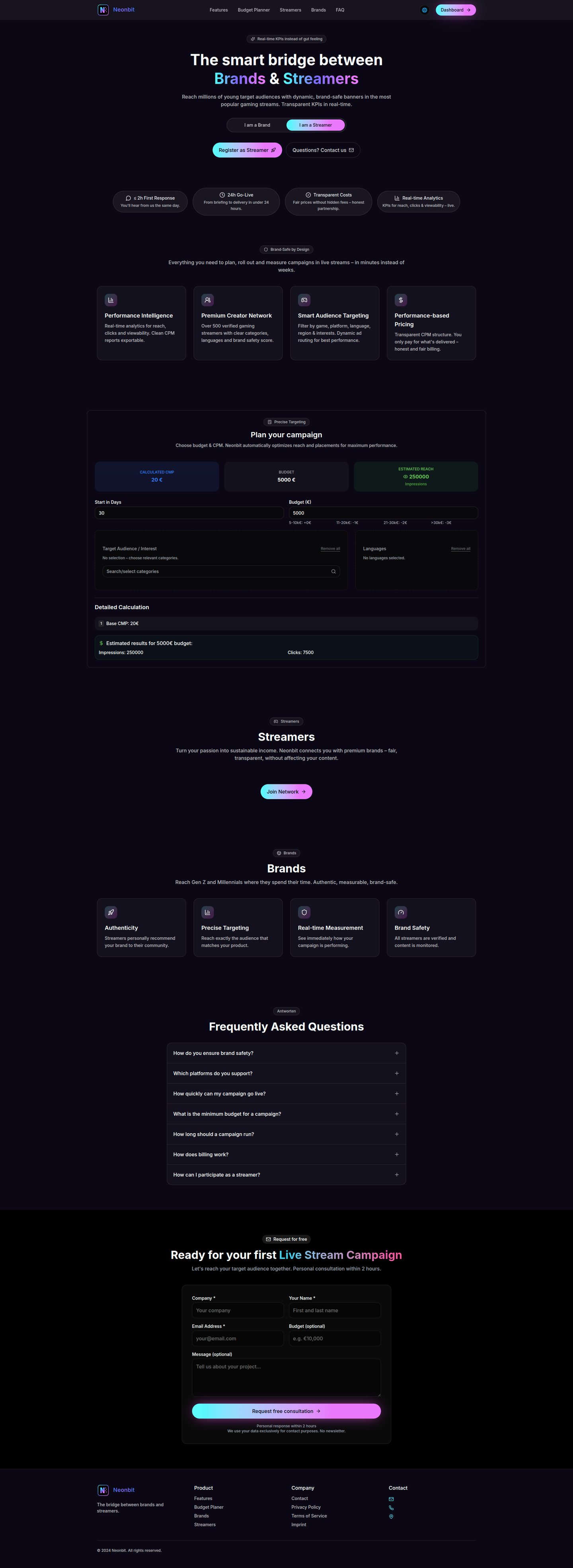 Neonbit — full page